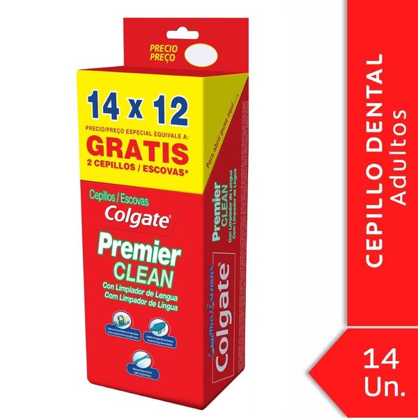 Pack Cepillo Colgate Premier Clean 14 x 12